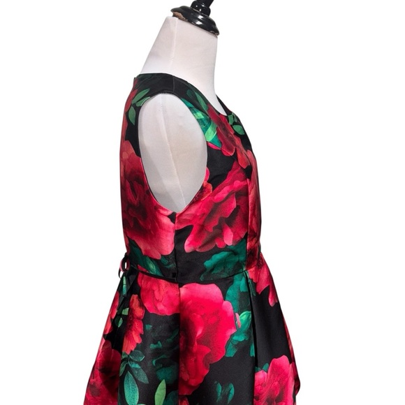 Xtraordinary Big Girl's Size 18.5 Plus Size Fit & Flare Dress Floral Sleeveless - Picture 7 of 10